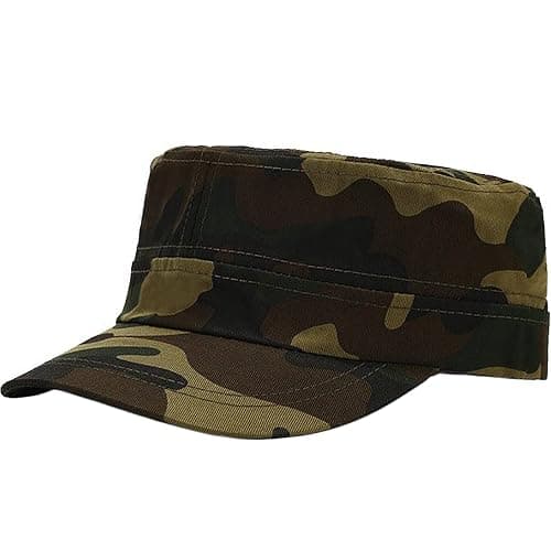 XYIYI Unisex Cotton Basic Cadet Army Cap Everyday Military Style Hat - Image 1