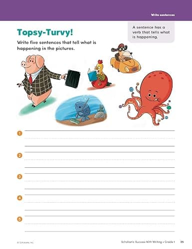 Scholastic Success with Writing Grade 1 Workbook thumbnail 8