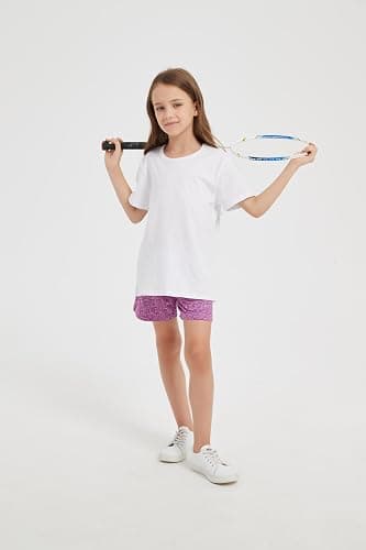6 Pack Cotton Kids T Shirts Basic Short Sleeve Boys Girls Shirts(2-14Y) thumbnail 2