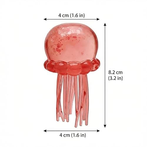 Classic Squishy Fidget Toy, Slow Rise Cute Octopus Stress Ball, Jumbo Size, Anxiety Relief Sensory Toy (02-Watermelon Red) thumbnail 3