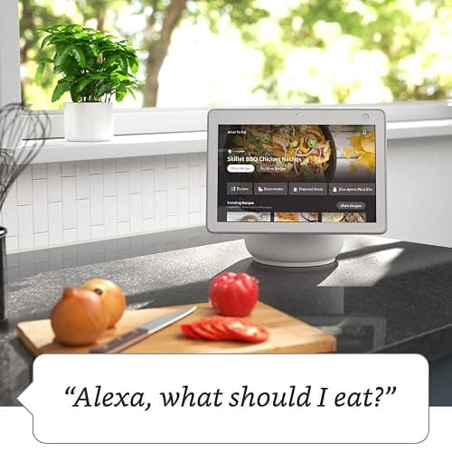 Amazon Echo Show 10 (newest model), HD smart display with premium sound, motion and Alexa, Charcoal - Charcoal - Device Only thumbnail 4