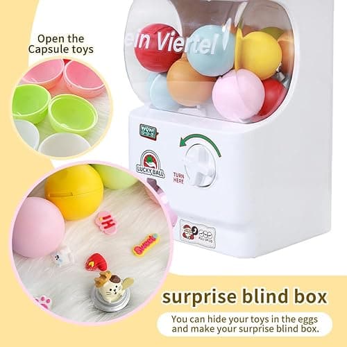 Home Gachapon Machine Party Toys Anniversary Gifts Novelty Toys Christmas Toys Couple Gifts Send to Others(Contains 21 blank capsules) thumbnail 6