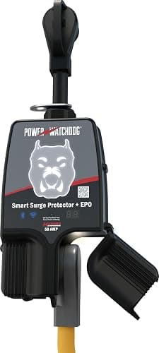 Power Watchdog PWD50EPOW Smart RV Surge Protector, 50A, WiFi, IP65 | Patented WiFi & Bluetooth connectivity monitors voltage, amperage & wattage. thumbnail 3