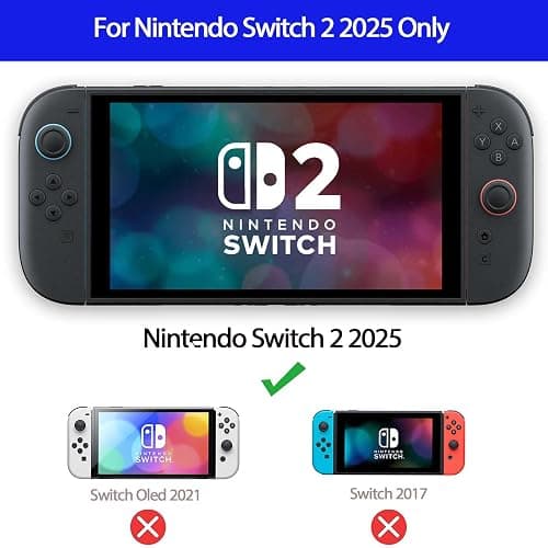 COMCOOL Dockable Case for Nintendo Switch 2 2025 - [Military Grade Drop Protection] Slim Shockproof with Anti-Fingerprint Switch 2 Protective Cover - Red thumbnail 2
