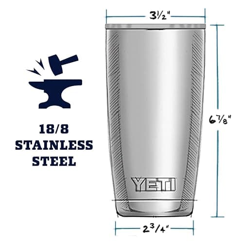YETI Rambler 20 oz Stainless Steel Vacuum Insulated Tumbler w/MagSlider Lid thumbnail 6