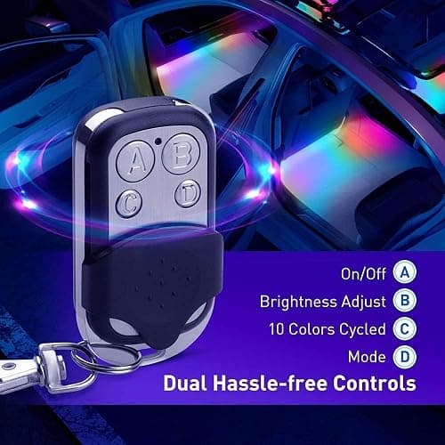 Govee Car Lights, Smart RGBIC Interior Car Lights with APP, Remote Control, LED Lights for Decor, DIY Mode and Multiple Scene Options, 2 Lines Design 72 LED Lights thumbnail 5