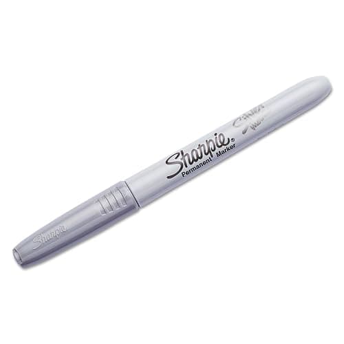 Sharpie 39109PP Metallic Permanent Markers, Fine Point, Silver, 4 Count thumbnail 4