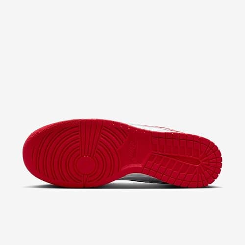 Nike Dunk Low Retro Men's Shoes (HF5441-104, White/White/University Red) thumbnail 2