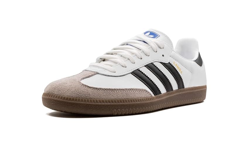 Adidas Originals SAMBA OG Men's Sneakers, Cloud White / Core Black / Clear Granite, 10 M US thumbnail 4