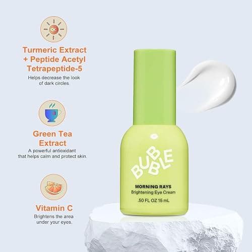 Bub~ble Skincare Set Slam Dunk Face Moisturizer+ Bounce Back Balancing Facial Toner Mist + Morning Rays Brightening Eye Cream, Made with Vitamin E + Aloe Vera Juice for Normal to Dry Skin thumbnail 3