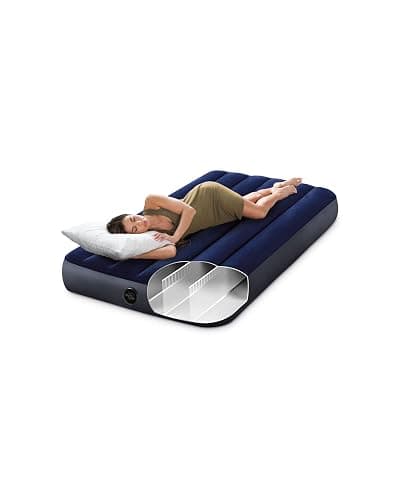 Intex 64757E Dura-Beam Standard Downy Air Mattress: Fiber-Tech - Twin Size - 10in Bed Height - 300lb Weight Capacity - Pump Sold Separately - Twin thumbnail 3