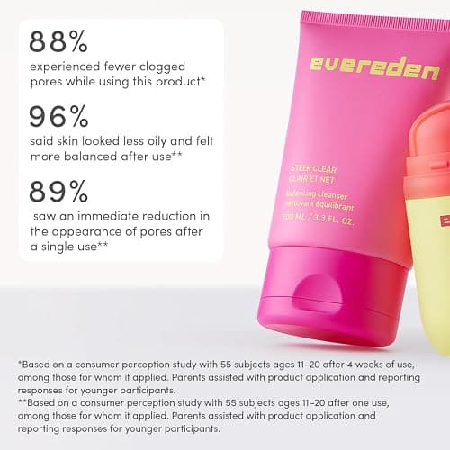 Evereden Teen Face Cleanser & Face Cream For Teens, Dermatologist-Tested | 2-Step Blemish-Busting Routine For Teens Ages 11+, Vegan, Willowbark Extract, Non-Drying, Oil-Free, Combat Clogged Pores thumbnail 5