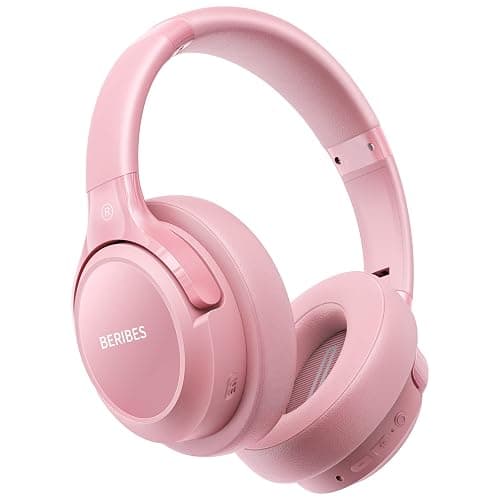 BERIBES Bluetooth Headphones Over Ear, 65H Playtime and 6 EQ Music Modes Wireless Headphones with Microphone, HiFi Stereo Foldable Lightweight Headsets, Deep Bass for Home Office Cellphone PC Ect. - Image 1