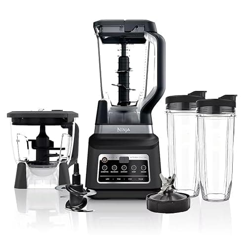 Ninja BN805A Pro Plus Kitchen System, 1400W, 5-in-1: Smoothies, Chop, Dough, Auto IQ, 72oz Blender Pitcher, 64oz Processor Bowl, 2x32oz Cups, Black thumbnail 3