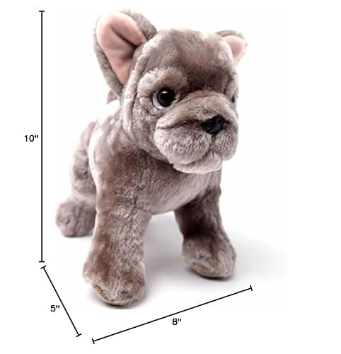 Lifelike French Bulldog Stuffed Animal Dog, 10 Inches Eco-Friendly Plush Soft Toy Dog for Kids/Boys/Girls/Women (French Bulldog) thumbnail 3