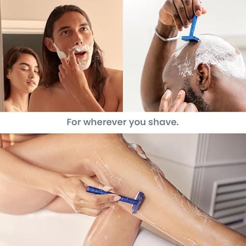 Henson Shaving Razor - Jet Black Double Edge Safety Razor with 5 Spare Blades - 30° Angled Precision With Superior Blade Rigidity- Reusable Single Blade Razors For Men and Women - Mild Aggression thumbnail 9