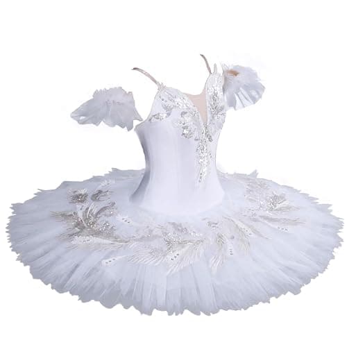 MTPLOP Swan Lake Performance Costume Ballet Dress White Sarong Competition Tutu Kids Adult Ballet Puffy Skirt thumbnail 4