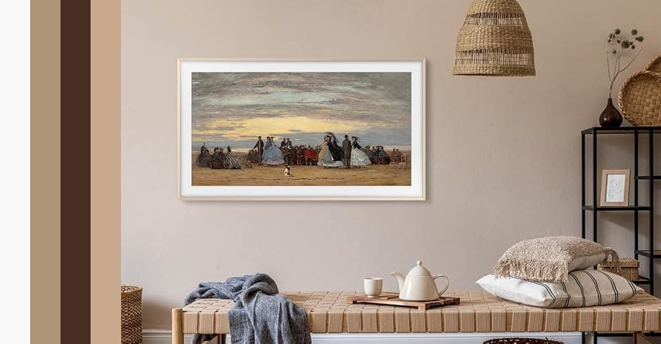 Samsung 65" The Frame Customizable Bezel (2026 Model), Magnetic, Easy Installation, VG-SCFH65SGMZA, Sand Gold Metal thumbnail 4