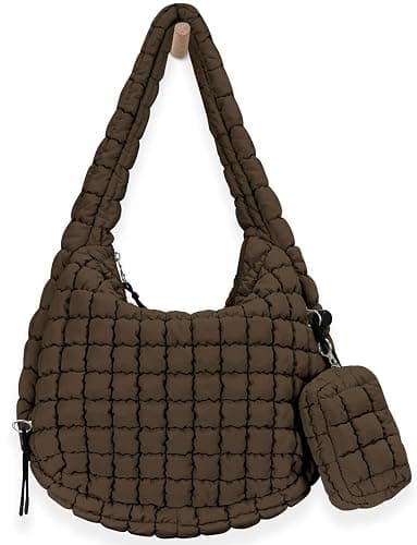 GASSDA Puffer Tote Bag for Women Large Quilted Puffy Lightweight Carryall Crossbody Tote Bag for Women - Image 1