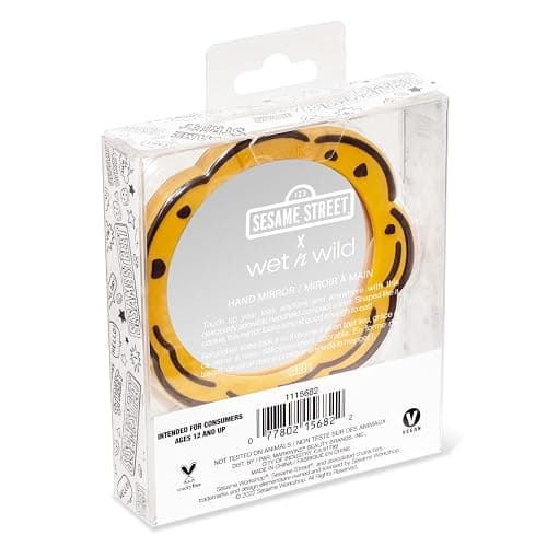 wet n wild Sesame Street Collection, Comfort-Grip Handle, Versatile & Portable Hand Mirror - Me Want Cookie thumbnail 6