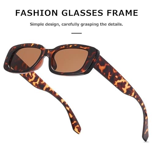 kimorn Rectangle Sunglasses for Women Men Trendy Retro Fashion Sun Glasses 90’s Vintage UV 400 Protection Square Frame K1200 thumbnail 5