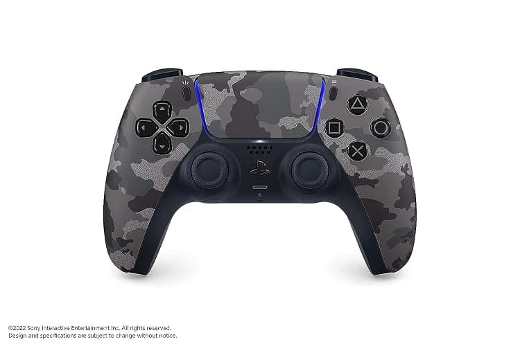 PlayStation Sony 5 DualSense Wireless Controller - Gray Camouflage (Renewed) - Image 1