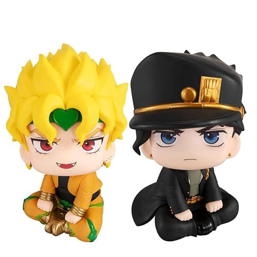 QAHEART Anime JJBA Look Up Figure Jotaro Action Figure Brando Figure Statues Anime Adventure Action Figurine Collectibles 3.94IN - Image 1