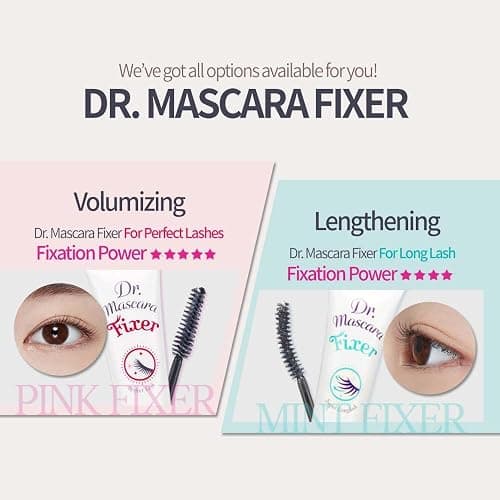 ETUDE Dr. Mascara Fixer for perfect lash, Mascara primer, Curl Hold | Clear mascara primer adds volume, holds curls all day, prevent smudging, 0.203 fl oz, Transparent thumbnail 7