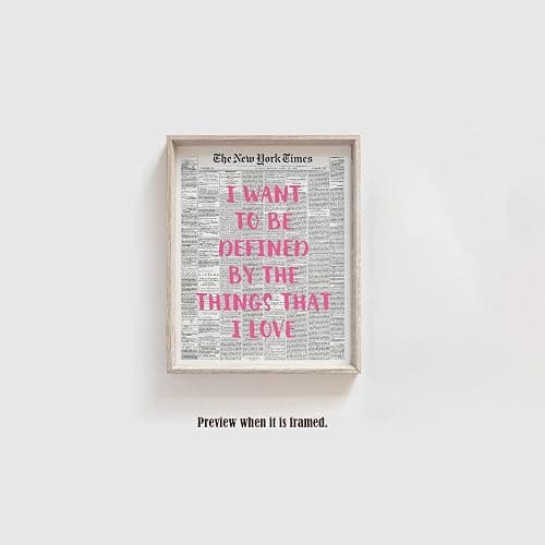 Buffay Music Inspirational Art Print, Taylor Room Decor, Pink Bedroom Decor, Girls Dorm Wall Decor, Women Bathroom Wall Art, Unframed Print (8"x10") thumbnail 5