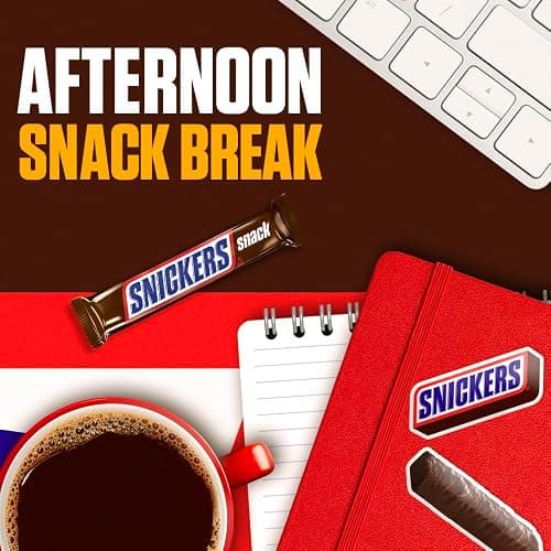 SNICKERS Milk Chocolate Snack Bar, 0.76 Oz, 24 Count thumbnail 6