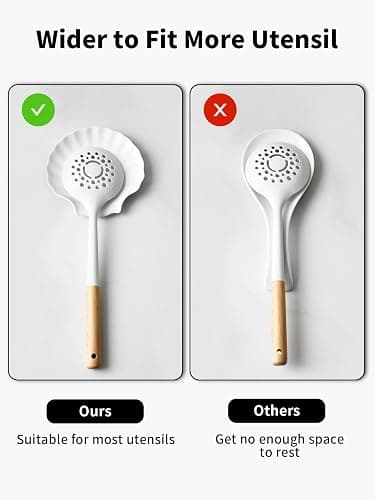 ABRUTY Spoon Rest for Stove Top, Ceramic Spoon Holder for Counter, Modern Farmhouse Decor Accessories for Spatula, Spoons or Tongs thumbnail 4
