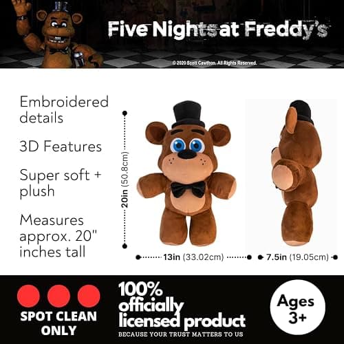 Franco Five Nights at Freddy's Kids Bedding Super Soft Plush Cuddle Pillow Buddy, (Officially Licensed Product) thumbnail 2