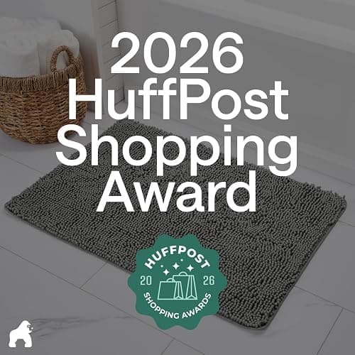 GORILLA GRIP Bath Rug Mat for Bathroom, Absorbent Chenille, 24x17 Gray | Soft Thick Quick Dry Microfiber Mats, Rubber Backing, Machine Washable Tub and Shower Floor Rugs, Home Decor Essentials thumbnail 6