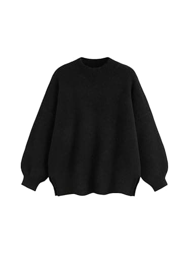 CIDER Womens Oversized Knit Sweater Pullover Crew Neck Casual Jumper Cozy Sweaters 2025 Trendy - Image 1