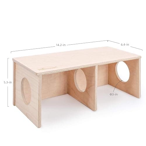 Niteangel Hamster Secret Peep Shed 2-Chamber Hideout & Tunnel Exploring Toys (Large - for Syrian Hamster) thumbnail 5