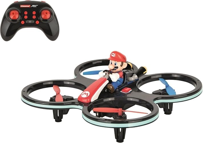 Carrera RC - Officially Licensed Mario Kart Mini Mario-Copter 2.4GHz Rechargeable Remote Control Helicopter Drone Toy Easy to Fly - Image 1