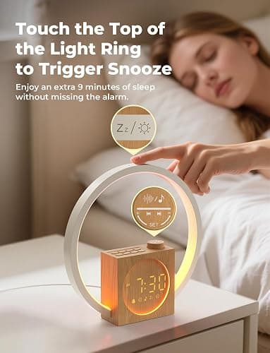 LIORQUE Sunrise Alarm Clock, Wake up Light with White Noise for Heavy Sleepers, Adjustable Sleep Timer, Volume&Brightness, Night Light with Dynamic Colors, 30 Sleep Sounds for Baby Kids Adults thumbnail 9