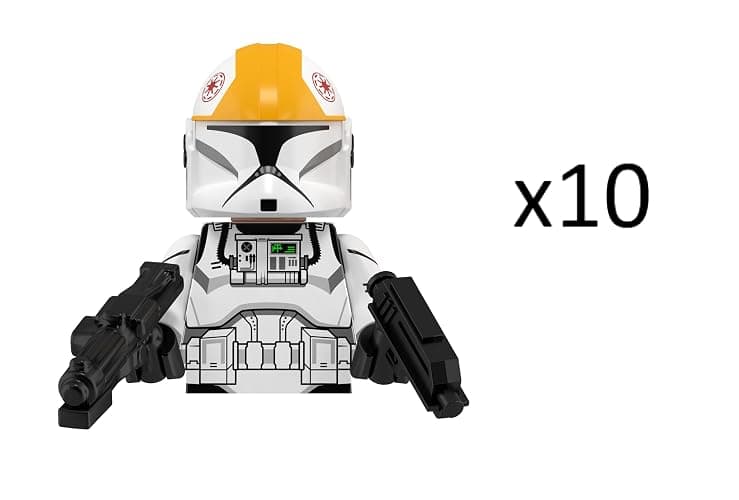 Phase 1 Clone Pilot Troopers 10pcs Troopers Army Building figs Set Battle Pack with Accessories White thumbnail 2