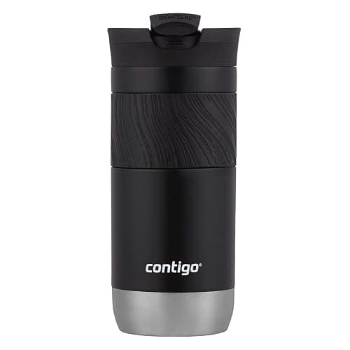 Contigo Byron Vacuum-Insulated Stainless Steel Travel Mug with Leak-Proof Lid Reusable Coffee Mug or Water Bottle BPA-Free 16oz Licorice Keeps Beverages Hot for 6 Hours or Cold for 12 Hours thumbnail 2