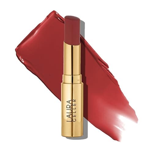 LAURA GELLER NEW YORK Jelly Balm Moisturizing Tinted Lip Balm - Brick House - Hydrating Vitamin E - Semi-Shine Finish - Image 1
