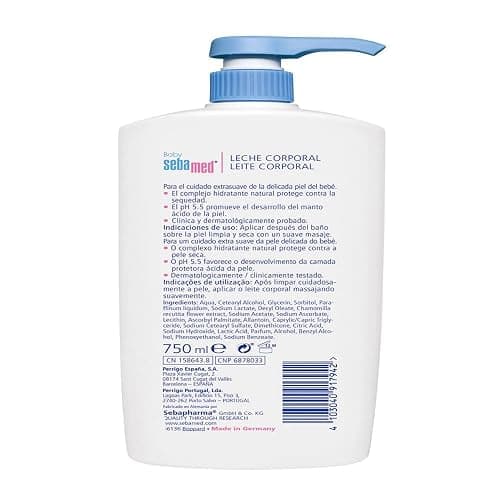 Sebamed Baby Leche Corporal Hidratante, para la Piel Sensible y Delicada del Bebé, Uso Diario thumbnail 5