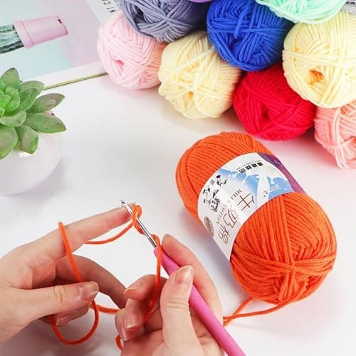2 pack soft yarn ( WHITE ) thumbnail 7