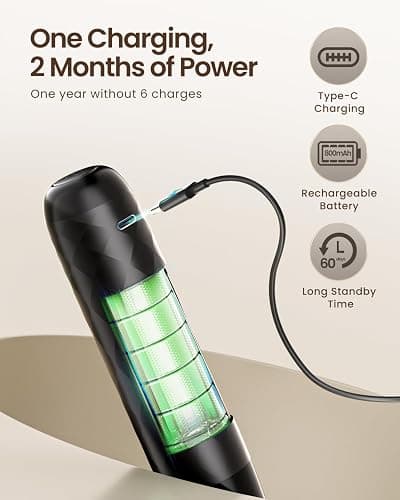 Maestri House Rechargeable Milk Frother, LunaFro Mini with Detachable Wand | Dual Spring Whisk Head Electric Coffee Frother Foam Maker, Compact Drink frother Handheld for Lattes, Cappuccino, Matcha thumbnail 3