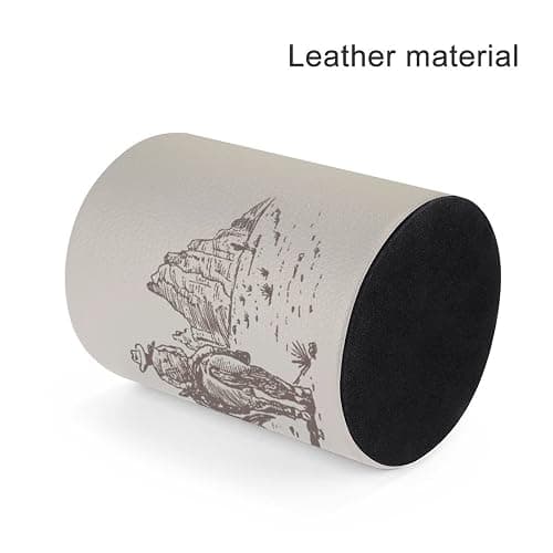 XUWU Western Desert Cowboy Pen Holder Pencil Cup for Desk Organizer | Cute Makeup Brush Holder PU Multifunctional Office Suppliesfor Decor Home Classroom School thumbnail 4