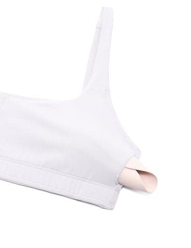 CRZ YOGA Butterluxe Square Neck Sports Bras for Women - Spaghetti Strap Yoga Wireless Low Coverage Padded Cami Crop Top thumbnail 5