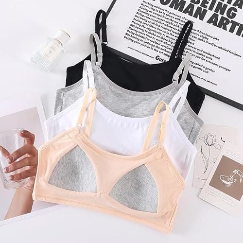 Herepai Big Girls Bra Comfort Flex Fit Seamless for Girl Teens with Adjustable Straps, Pull-on Design thumbnail 2
