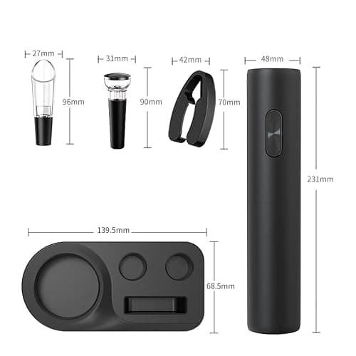 YHFTAJX Corkscrews Electric Wine Opener Champagne Red Wine Bottle Opener Automatic Bottle Opener thumbnail 3