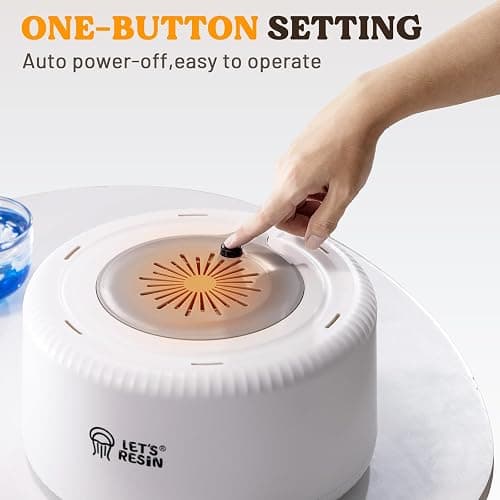 LET'S RESIN Curing Machine for Resin - 3 Hours Auto Dryer With Large Tray, One-Button Setting, No Deformation Quick Supplies for DIY, Silicone Molds, 3D Silicone Molds thumbnail 2