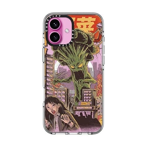 CASETiFY Clear iPhone 16 Plus Case [Not Yellowing / 6.6 ft. 3X Military Grade Drop Protection/Compatible with Magsafe] - Broccozilla - Clear thumbnail 2