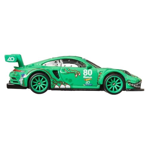Hot Wheels Premium Car Culture Collectible Toy Car, 1:64 Scale Die-Cast Porsche 911 GT3 R, Race Day Vehicle with Real Riders Tires thumbnail 3
